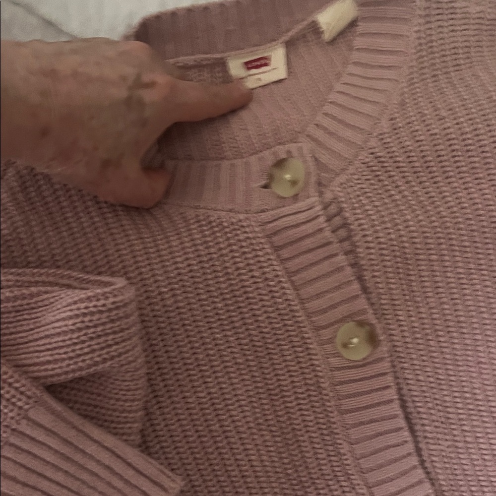 Levi's Mauve Button-Up Cardigan